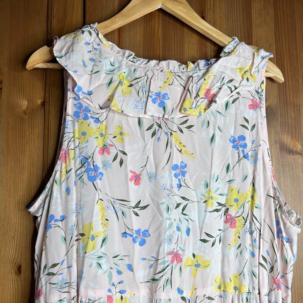 Old Navy Euro Summer Resort Romantic Babydoll Preppy Boho Maxi Dress Women's 2X - Picture 6 of 9